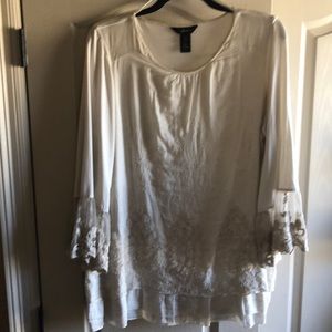 Ali Miles ivory blouse